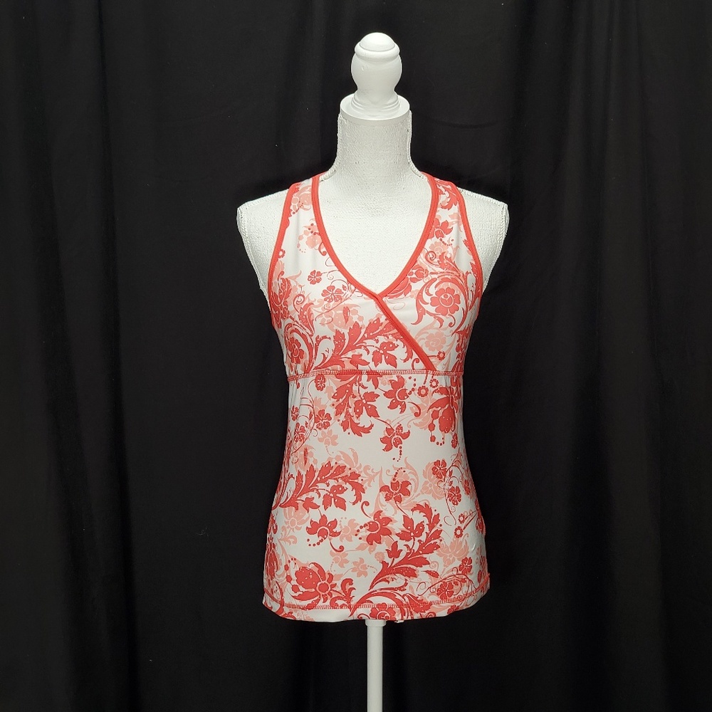 Danskin Now Orange/White  Exercise Top Size S